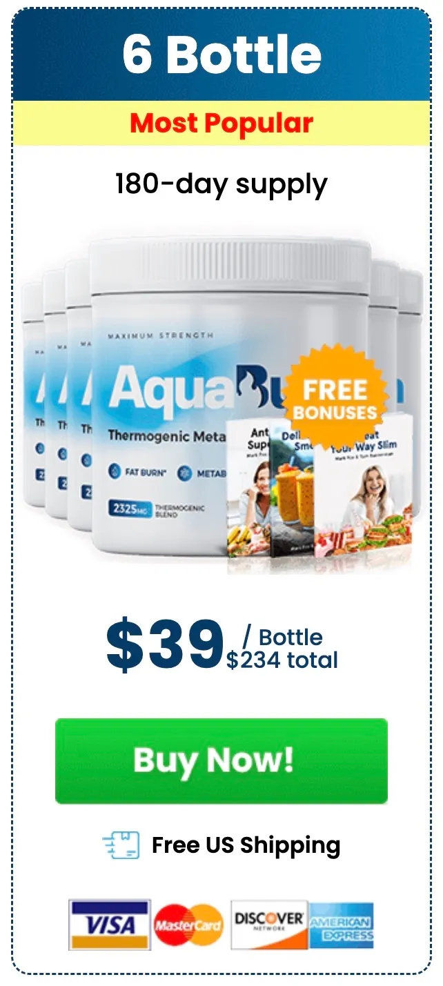 Buy AquaBurn 6 Bottles